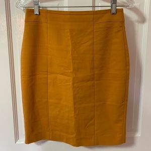 H&M Mustard Pencil Skirt